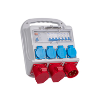 Boîtier de prise étanche industriel TOMZN pour maintenance, alimentation temporaire, interrupteur de construction, extérieur, portable, personnalisable AC400V 32A