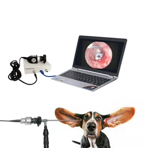sistema de endoscópio rígido otoscópio vídeo veterinário hd