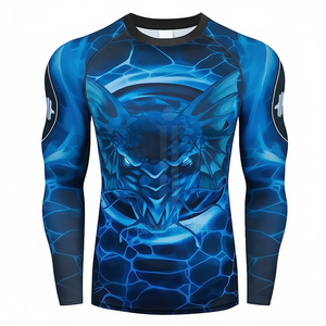Long Sleeve <b>Men's</b> <b>Compression</b> <b>Shirt</b> Rash guards Wholesale Price Custom Long Sleeve Rash Guard For <b>Men</b> - Product Image 1