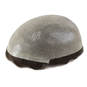 <span class=keywords><strong>Parrucche</strong></span> e Toupet <span class=keywords><strong>da</strong></span> <span class=keywords><strong>Uomo</strong></span> in <span class=keywords><strong>Veri</strong></span> <span class=keywords><strong>Capelli</strong></span> Umani, Completamente Intrecciati a Mano, Modello CNG4, Bestseller Transfrontaliero - Product Image 4