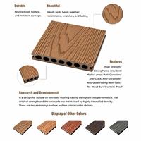 Planche de terrasse commerciale antidérapante et résistante aux rayures, en composite, à faible entretien, pour projets de toitures et de terrasses, directement de l'usine