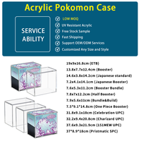 Boîte de présentation TCG en acrylique personnalisée CAIYA - Moderne, écologique, taille et couleur personnalisables, vente en gros