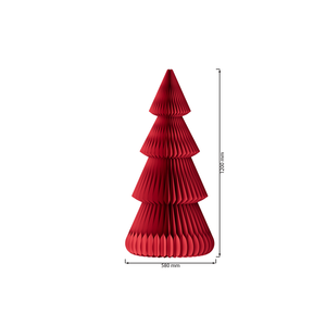 Lot de 3 arbres de Noël en papier nid d'abeille 3D personnalisables, écologiques, pour la décoration de la maison, des fêtes et des centres commerciaux - Product Image 3