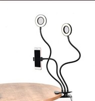 Anneau lumineux LED pour studio photo 2026 avec support de téléphone portable et trépied pour diffusion en direct sur YouTube, maquillage, lampe pour appareil photo