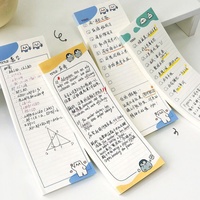 Fabricante reutilizable para hacer la lista Kawaii Anime Sticky Notes transparente forrado personalizado Sticky Notes Paper Memopad