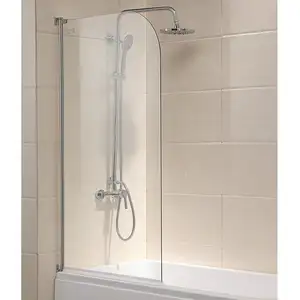 浴室淋浴房浴室单10毫米模糊玻璃无框滑动淋浴房淋浴门