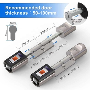 Bán nóng Keyless khách sạn khóa cửa khách sạn thông minh hệ thống khóa IP65 mật khẩu + ứng dụng + thẻ RFID + Chìa khóa dự phòng - Product Image 4