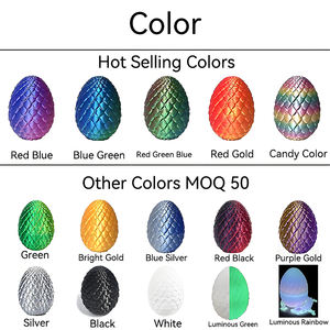 Modèle de jouet d'oeuf de dragon imprimé en 3D Décompression créative Produit animal et <span class=keywords><strong>dinosaure</strong></span> mobile pour enfants Cadeaux de fête des enfants - Product Image 2