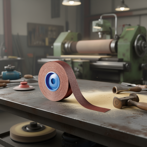 Rollo de tela abrasiva de corindón Ttake Ab1050 de 115x50000 mm para lijado de metales - Product Image 3