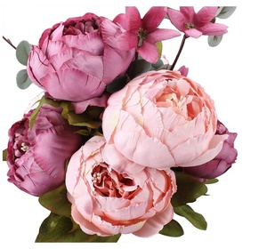 Fleurs <span class=keywords><strong>de</strong></span> sources Offre Spéciale <span class=keywords><strong>Bouquet</strong></span> <span class=keywords><strong>de</strong></span> fleurs artificielles <span class=keywords><strong>de</strong></span> <span class=keywords><strong>pivoine</strong></span> <span class=keywords><strong>de</strong></span> soie pour les décorations <span class=keywords><strong>de</strong></span> douche nuptiale Fleurs artificielles - Product Image 5