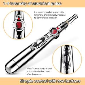 Phenitech 2025 Silberner Körperpflege-Massagestift mit Pulstechnologie, Nadelfreie Behandlung, 350mAh Akku, Meridian-Drainage Verbessert - Product Image 2