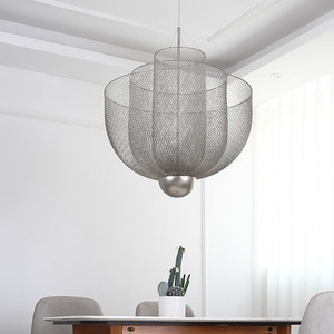Lustre en treillis métallique en fer forgé, lampe suspendue LED, luminaires suspendus industriels pour <span class=keywords><strong>îlot</strong></span> de <span class=keywords><strong>cuisine</strong></span> et restaurant - Product Image 6
