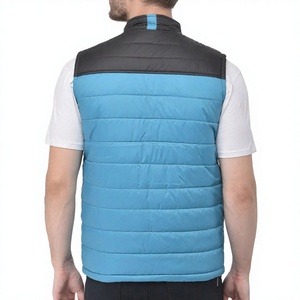 Men Quilted Puffer Vest Sleeveless Zip Up <b>Waistcoat</b> Lightweight Insulated Outerwear with Pockets for Winter - Product Image 2