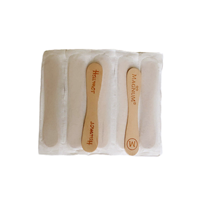 Logo damgası kazınmış sürdürülebilir ahşap buzlu dondurma sopa karıştırma çubuğu - Product Image 6