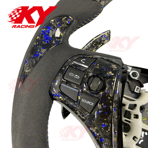 พวงมาลัยกีฬาคาร์บอนไฟเบอร์แบบฟอร์จสั่งทำพิเศษสำหรับ Acura TLX MDX A-Spec Type S สำหรับ Acura TL ILX RLX RDX ZDX - Product Image 2