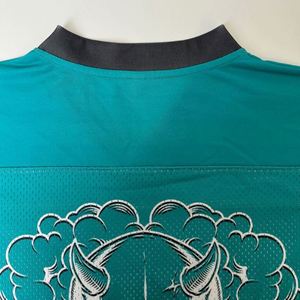 Free Design Custom Streetwear Vintage Sublimation American Long Sleeve Classic Football <b>Mesh</b> Jersey - Product Image 6