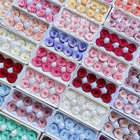 Vente en gros de têtes de roses carrées préservées de haute qualité 4-5 cm pour la Saint-Valentin et la fête des mères