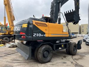 Used Excavator Korea Second-Hand Excavator <b>Small</b> 6ton Digger R60w R150w R210w Hyundai Used <b>Wheel</b> Excavator - Product Image 2