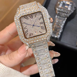 <strong>2026</strong> New Full-diamond <strong>Watches</strong> Trendy Luxurious Fashion Versatile Design Business Waterproof Men's Women's Unisex Quartz <strong>Watch</strong> - Product Image 2