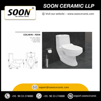 WC monobloc moderne de luxe à poser au sol, à double chasse, en céramique, gain de place, avec désodorisation automatique, garantie 1 an