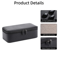 Boîte de rangement pour bijoux en cuir PU de haute qualité, durable, personnalisée, anti-poussière, en flanelle, étui de protection pour cosmétiques et médicaments