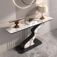 Table d'entrée moderne de luxe en pierre, table d'appoint créative simple pour salon, hôtel ou villa