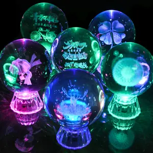 Creativity Cute Starry Glass Sphere Light Romance Decoration Crystal Balls