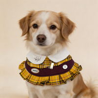 GOGOMIO Ensemble de Bavoirs Réfléchissants Pliables pour Animaux de Compagnie, Design Mignon, en Coton Doux, Accessoires de Vêtement Ajustables pour Petits Chiens et Chats