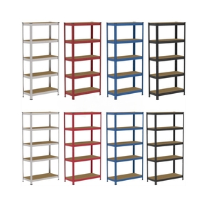 Estantería de almacén de 5 niveles-Estante de almacenamiento de garaje sin pernos Estantes metálicos de 1800x900x400mm - Product Image 5