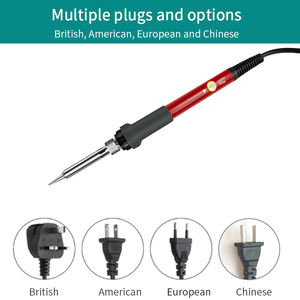 220V 60W Mini stylo brûleur à bois à température réglable 70 pièces pyrographie fer à souder électrique ensemble d'outils <span class=keywords><strong>pour</strong></span> <span class=keywords><strong>dessin</strong></span> sur bois - Product Image 2