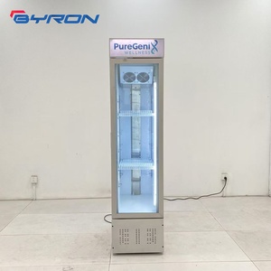 Slim Vertical Frozen Display <b>Freezer</b> Air Cooled Commercial Upright Fridge With Custom Logo Light Box for Snack Ice Drinks BC Tal - Product Image 5