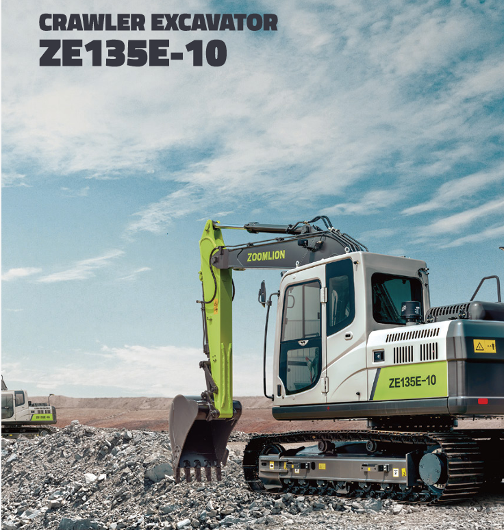 ZE135E ZOOMLION High Efficiency 13.5 Ton Hydraulic Crawler