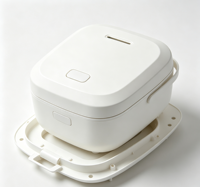 Coque de cuiseur à riz en plastique moulé par injection, personnalisable OEM avec dessins sur mesure, pour appareils électroménagers de cuisine domestique