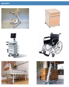 <span class=keywords><strong>PU</strong></span> PA Medizinische Rollen 75mm <span class=keywords><strong>100mm</strong></span> 125mm Krankenhausrad mit Gewindeanschluss Geräuschlos Nicht Markierend Sanft Rollend für Krankenhausbett-Ausstattung - Product Image 3