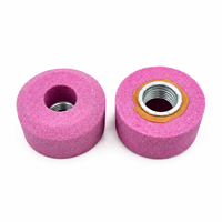 Meule abrasive cylindrique rose en oxyde d'aluminium PA, pointe de 6 mm, pour outil rotatif Dremel, métal