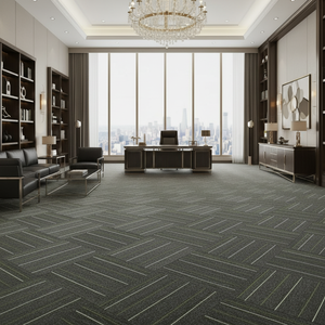 Dalles de moquette commerciales modernes en PP 50*50cm |   Conception à emboîtement, facile à <span class=keywords><strong>coller</strong></span> et à dé<span class=keywords><strong>coller</strong></span>, pour les espaces de bureau - Product Image 4