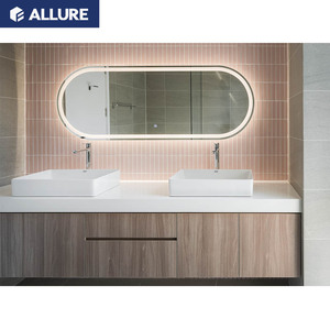 Allure Wood Antique Bamboo <strong>Corner</strong> <strong>Bathroom</strong> Vanity <strong>Unit</strong> Lowes - Product Image 5