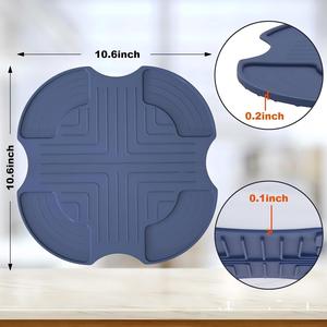 Tapis de cuisson en silicone personnalisé pour friteuse à air Ninja Crispi, résistant à la chaleur, antidérapant, protection de comptoir, dessous de plat, vente en gros, marque privée - Product Image 6