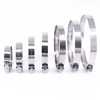 Collier de serrage pour tube de service CVC en acier inoxydable 304, plage de serrage réglable de 20 à 100 mm, pour fixation de tuyau de drainage des condensats
