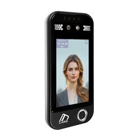 Écran de 5 pouces IP65 étanche biométrique empreinte digitale temps de présence système basé sur le Web Wifi contrôle d'accès Vision nocturne visage
