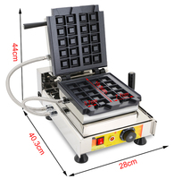 Gaufrier belge commercial MachineHot Sale Gaufrier Rectangle électrique Gaufrier vertical en acier inoxydable
