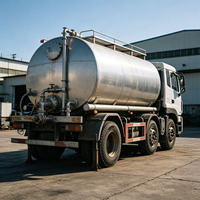 Semi-remorque à châssis robuste en acier au carbone à paroi épaisse, résistant à la corrosion, pour le transport de pétrole brut sur courtes distances dans l'exploitation minière