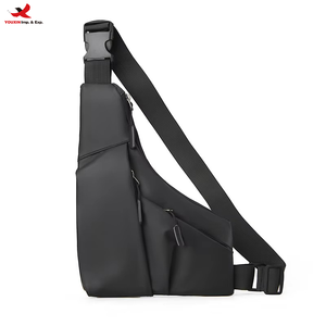 Bolso de pecho Oxford delgado y elegante para hombre, convertible a bandolera, con cremallera, impermeable, portátil, moderno, para exteriores, pedido a granel RTS - Product Image 1
