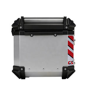 ארגז אחורי לאופנוע 45 ליטר מסגסוגת אלומיניום פרימיום, עמיד וניתן לנעילה, לאחסון, לרכיבה על אופנוע/קטנוע, טיולים ופעילויות חוץ - Product Image 2