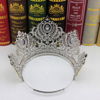 Teenage Beauty Pageant Réglable Grand Diadème Coloré Strass Couronne Élégante Princesse Anniversaire Cheveux Mariages Anniversaires