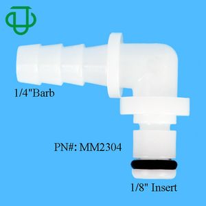 POM Desconexión rápida <span class=keywords><strong>1</strong></span>/4 "Conexión de lengüeta para manguera Codo de 90 grados Sin válvula Conector de manguera rápida macho CPC de 6mm - Product Image 2