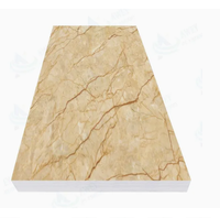 2025 vente chaude matériau de construction or haute brillance 3D PVC feuille de marbre panneau mural UV marbre feuille de plastique