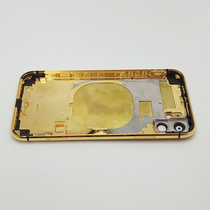 Aceptamos carcasas de teléfono móvil chapadas en oro real de 24KT con logotipo grabado para carcasa dorada con marco de <span class=keywords><strong>iPhone</strong></span> - Product Image 3