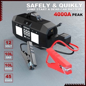 <span class=keywords><strong>D</strong></span>émarreur rapide avec compresseur <span class=keywords><strong>d</strong></span>'air 150 PSI, gonfleur numérique 4000A 20000mAh, alimentation portable pour batterie de voiture - Product Image 3