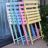 Ensemble de table et de chaises de jardin en métal pour l'extérieur, table pliante et 2 chaises, table de bistrot de jardin pour balcon extérieur